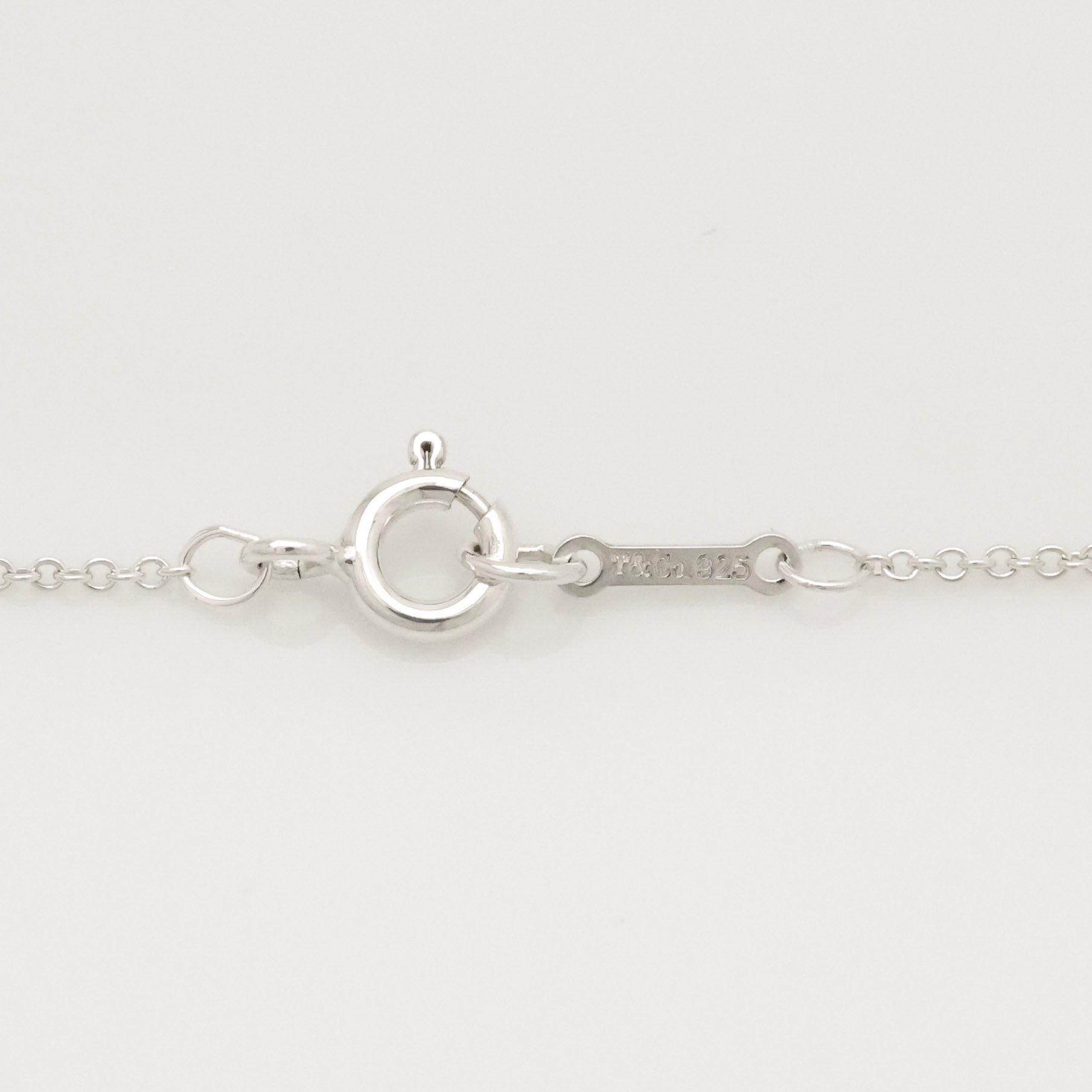 Tiffany & Co. Crown of Heart Diamond Pendant Necklace Sterling Silver 925