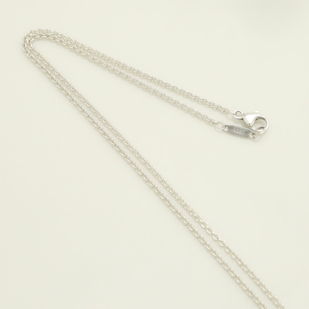 TIFFANY & Co. 1837 Bar Plate Pendant Necklace Chain Sterling Silver 925