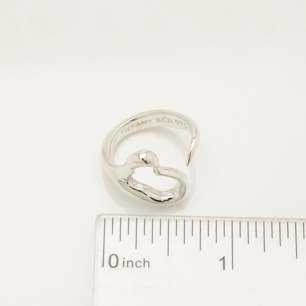 TIFFANY&Co. オープンハート エルサペレッティ リング 7 号 AG92