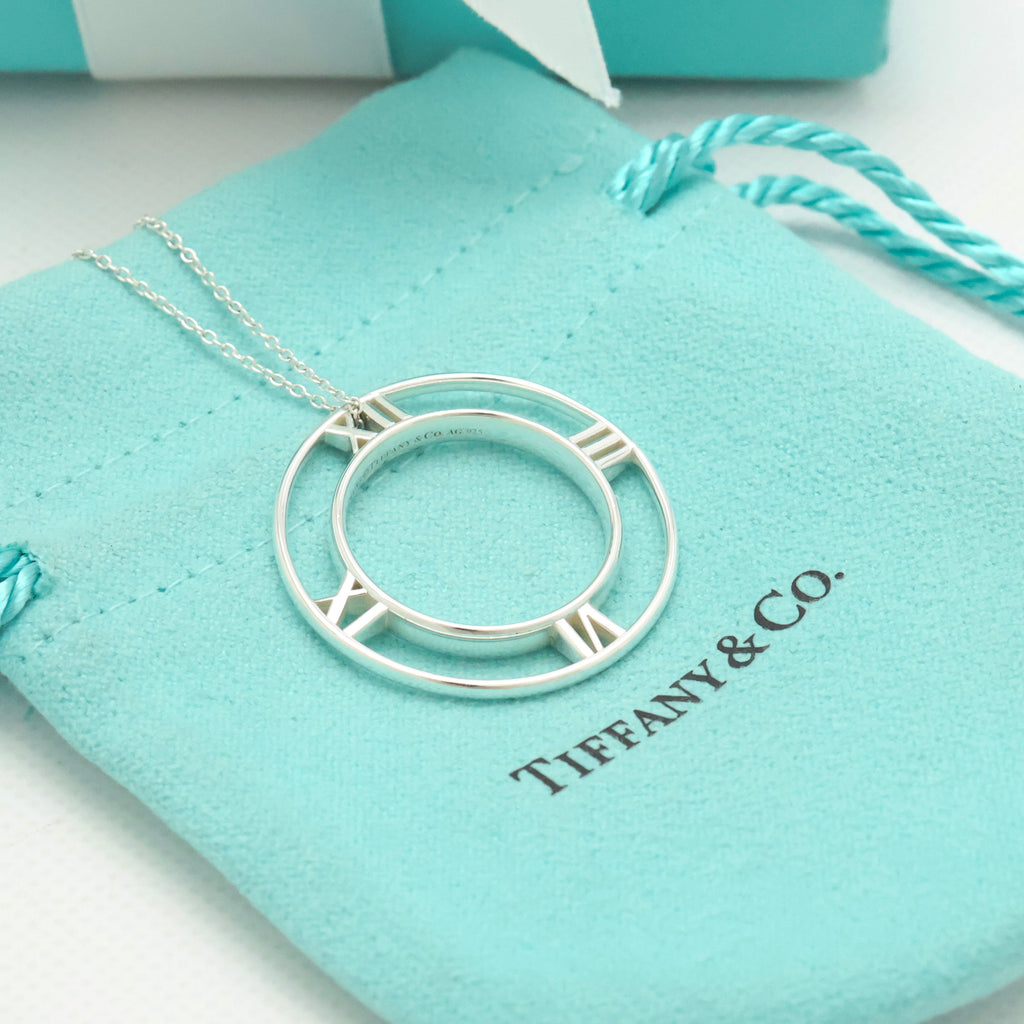 TIFFANY&Co. オープン アトラス メダリオン サークル ネックレス AG925