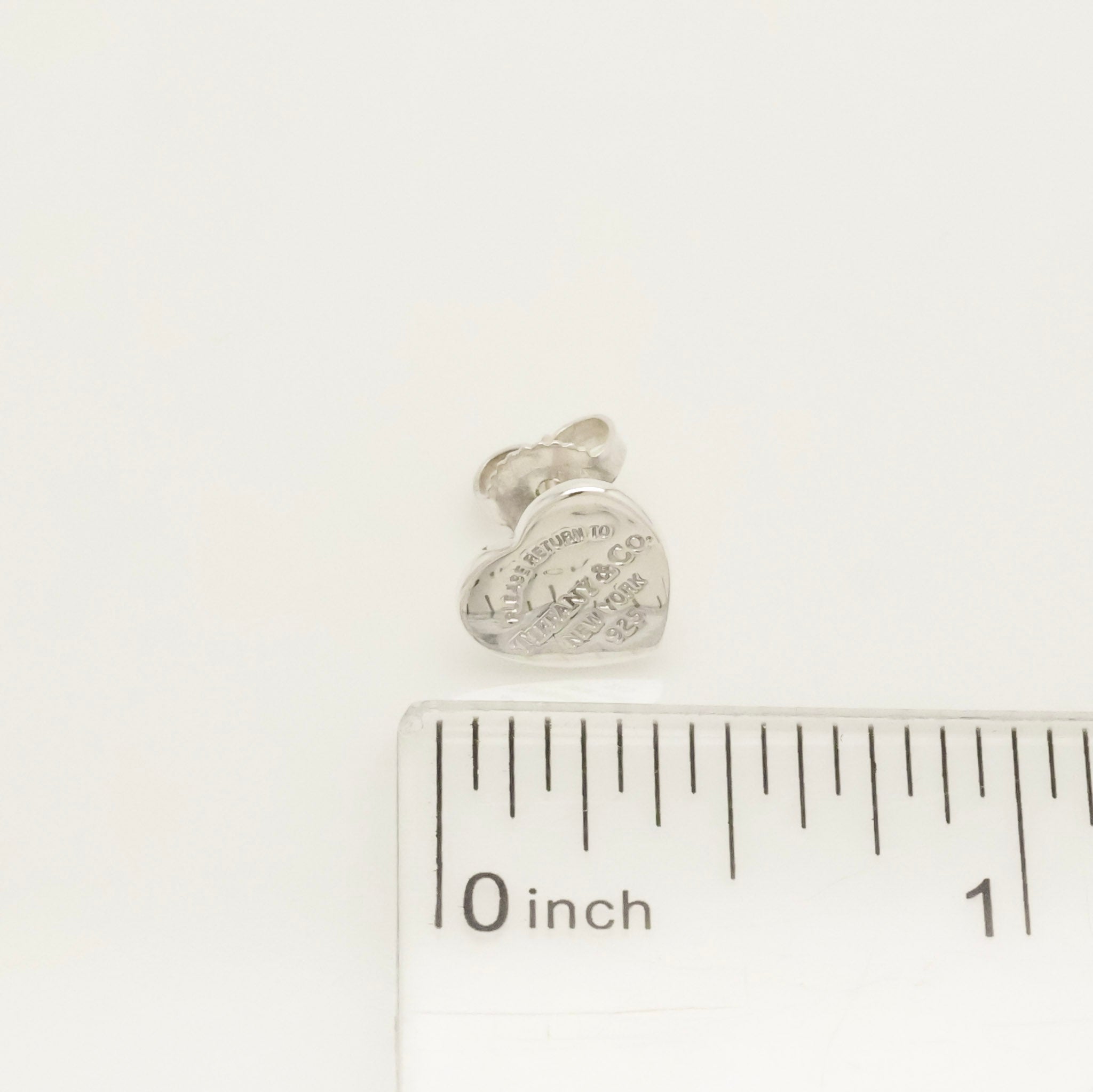 TIFFANY&Co. リターントゥ ティファニー  シングル ハート タグ スタッド ピアス AG925