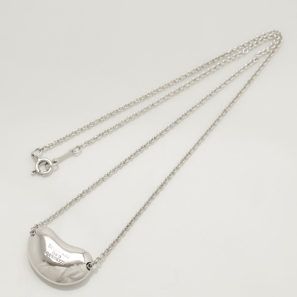  Tiffany & Co. Peretti Large  Bean Necklace  Sterling Silver 925 