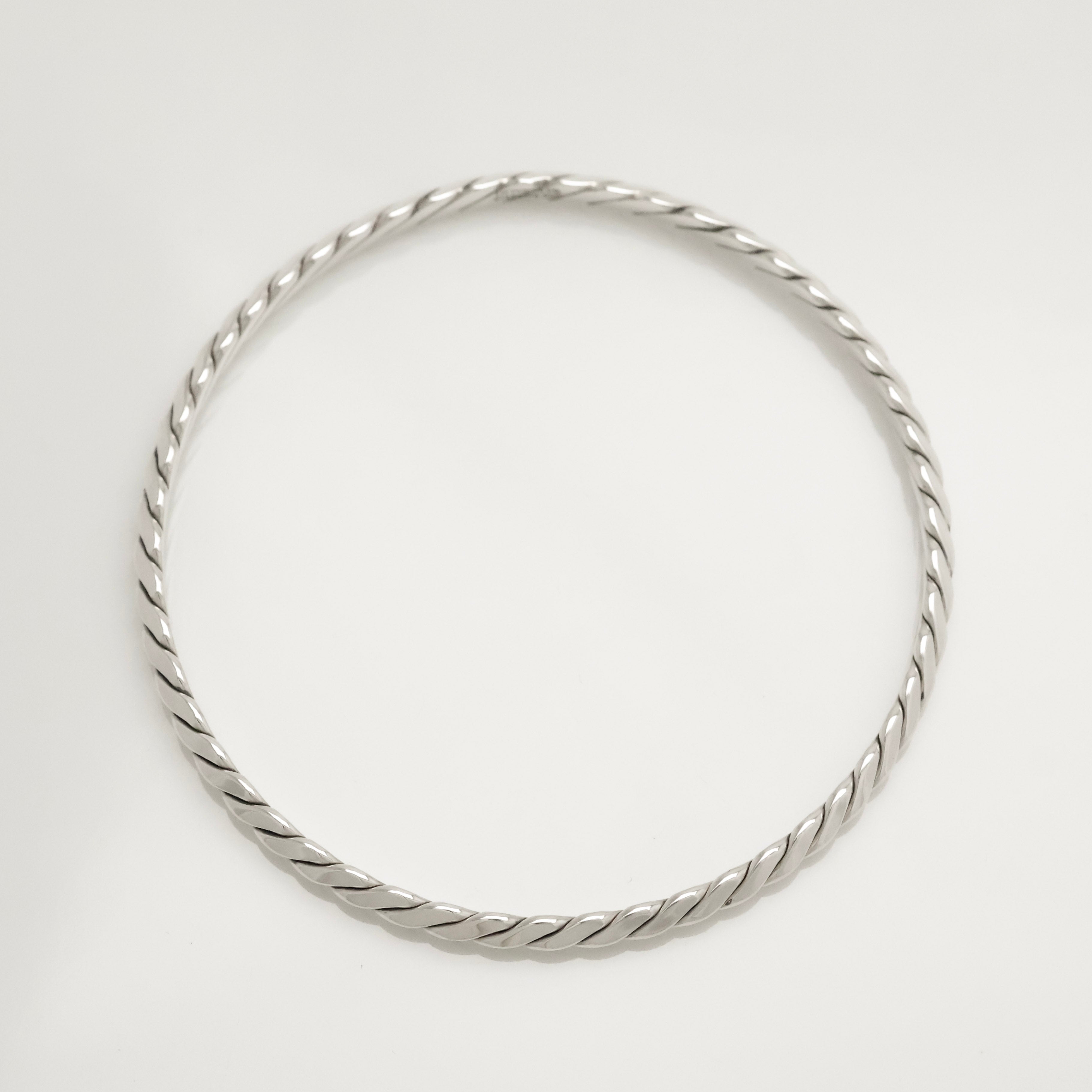 TIFFANY&Co. ツイスト ロープ バングル ブレスレット AG925