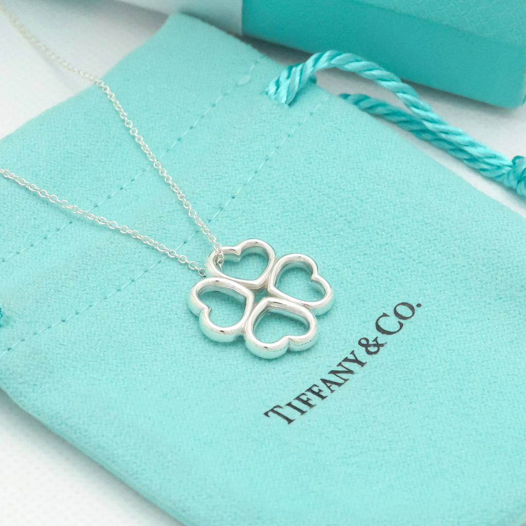 TIFFANY&Co. クローバー ハート ネックレス AG925