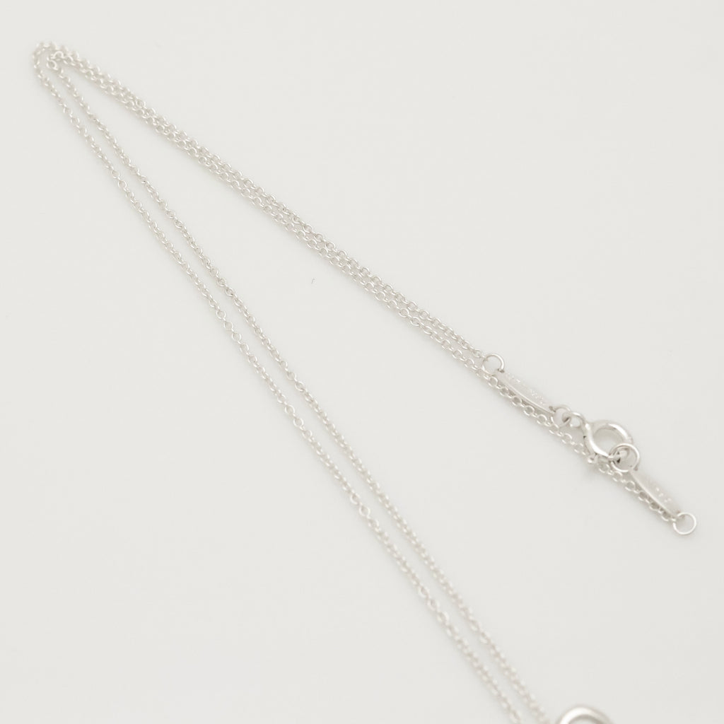 Tiffany & Co. Initial Letter "M" Necklace Pendant Sterling Silver 925