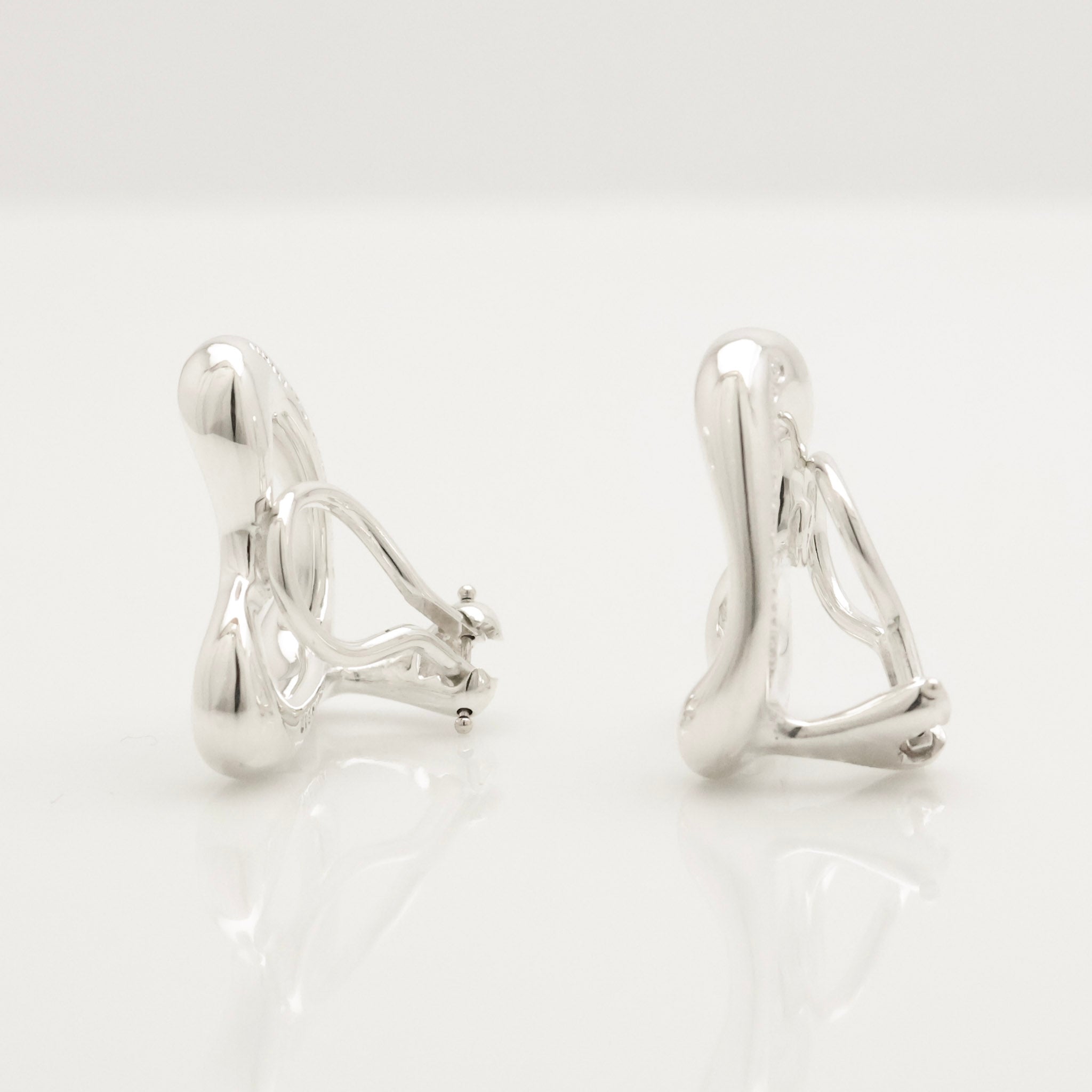 TIFFANY&Co. オープンハート エルサペレッティ クリップ イヤリング AG925