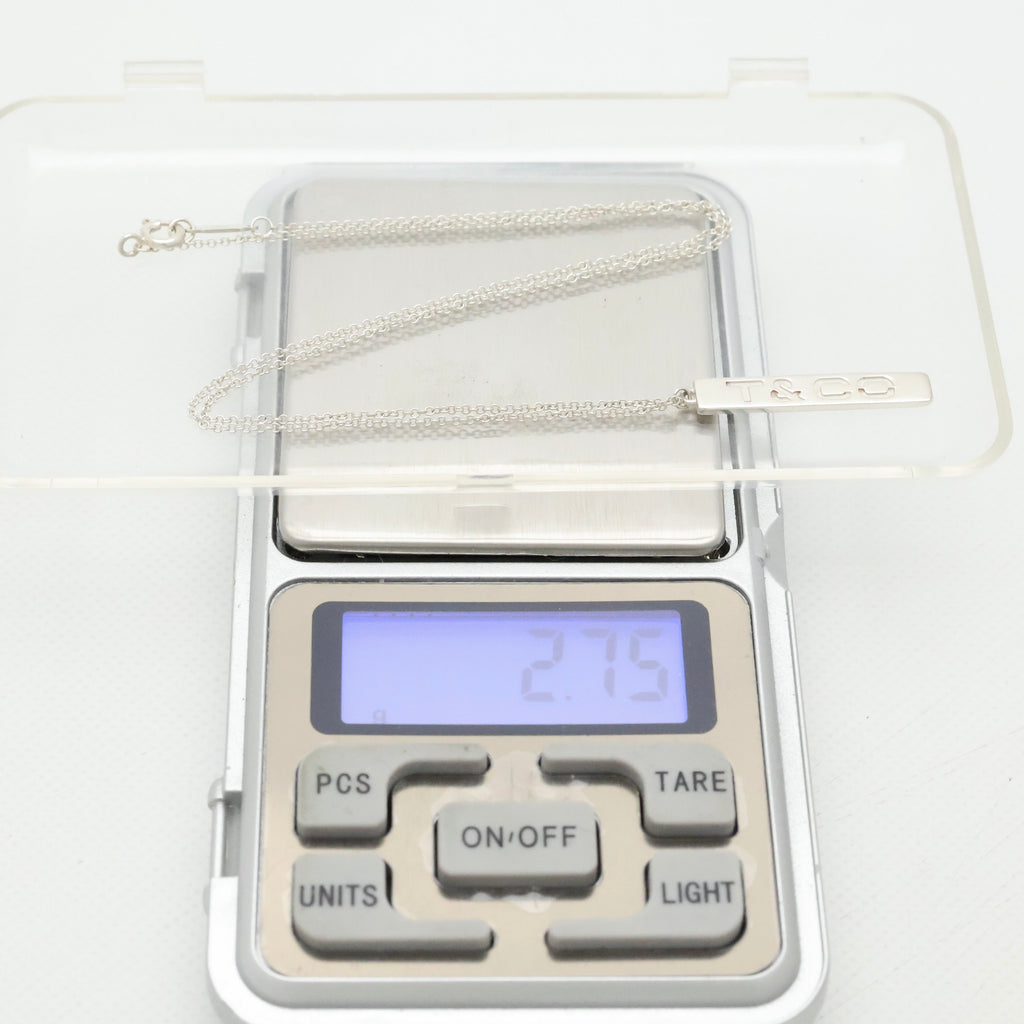 TIFFANY&Co.Ｔ & CO ロゴ バー ネックレス AG925