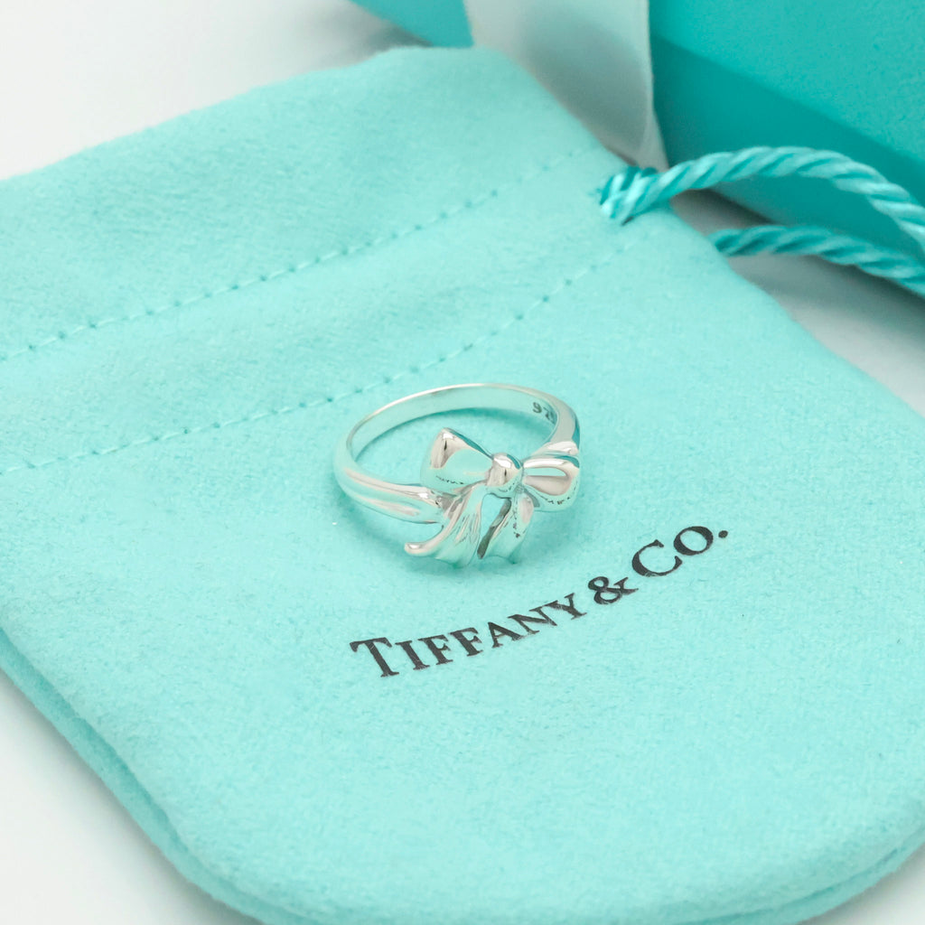 Tiffany & Co. Mini Ribbon Ring Sterling Silver 925