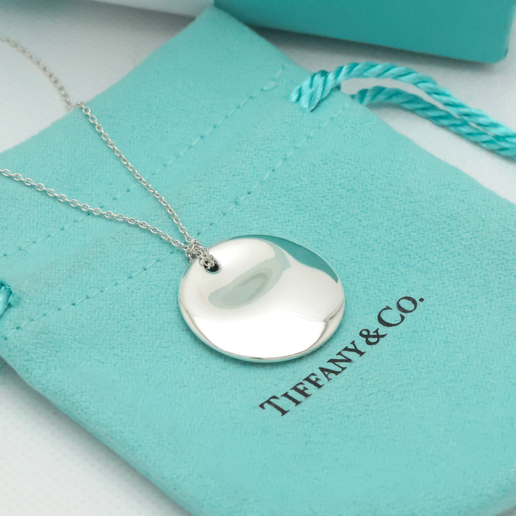 TIFFANY&Co.ラウンド ディスク エルサペレッティ ネックレス AG925