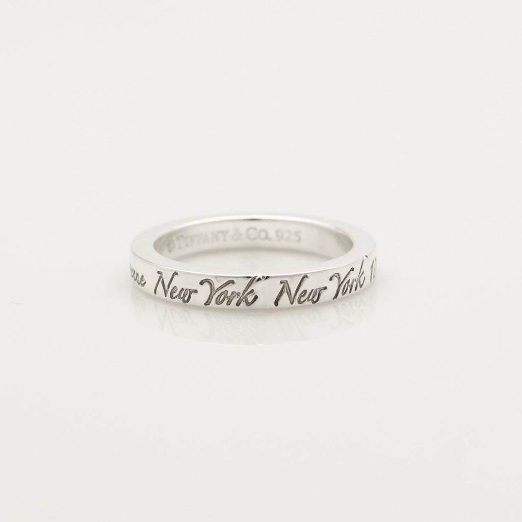 TIFFANY&Co. ノーツ NEW YORK ナロー リング 9 号 AG925