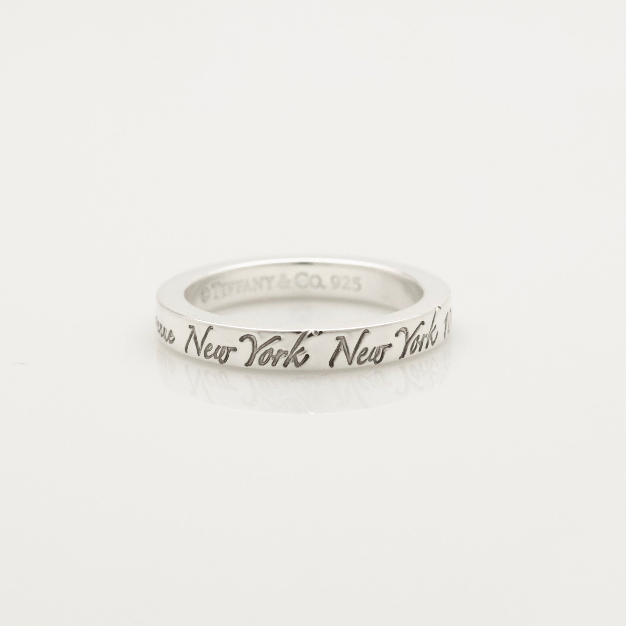 TIFFANY&Co. ノーツ NEW YORK ナロー リング 9 号 AG925