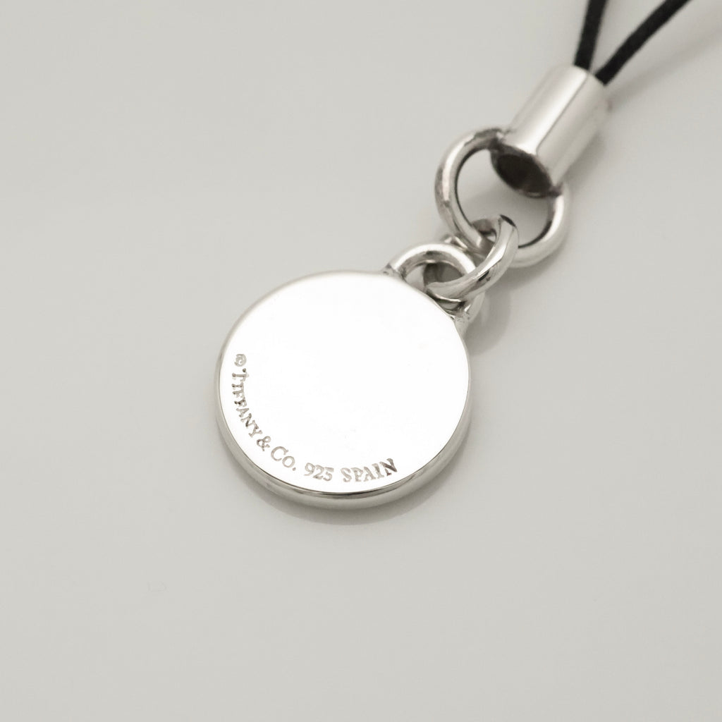 TIFFANY&Co. 1837 ロゴ ラウンド サークル ピンク エナメル ストラップ AG925