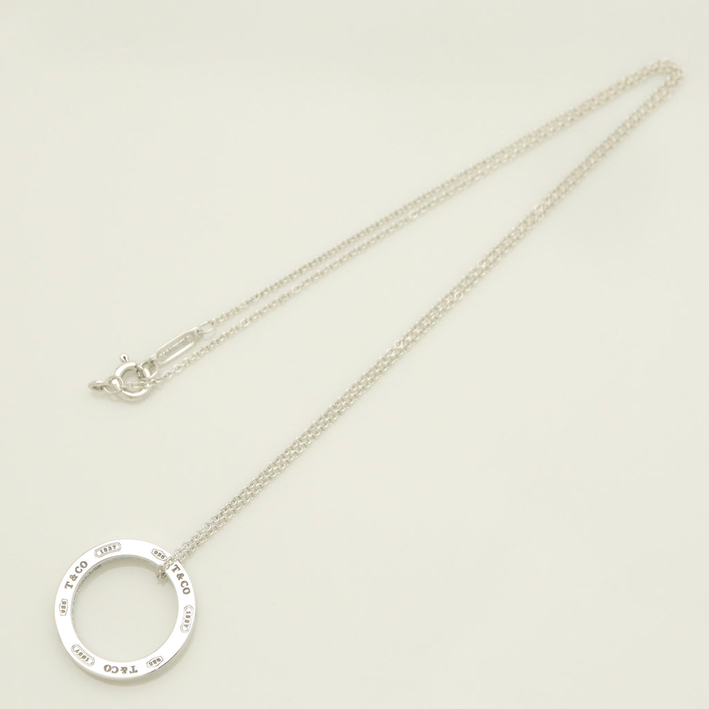 Tiffany & Co. Round Circle Pendant Necklace Sterling Silver 925
