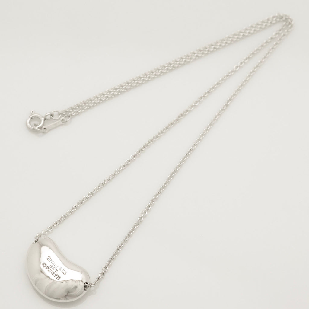  Tiffany & Co. Peretti Large  Bean Necklace  Sterling Silver 925 