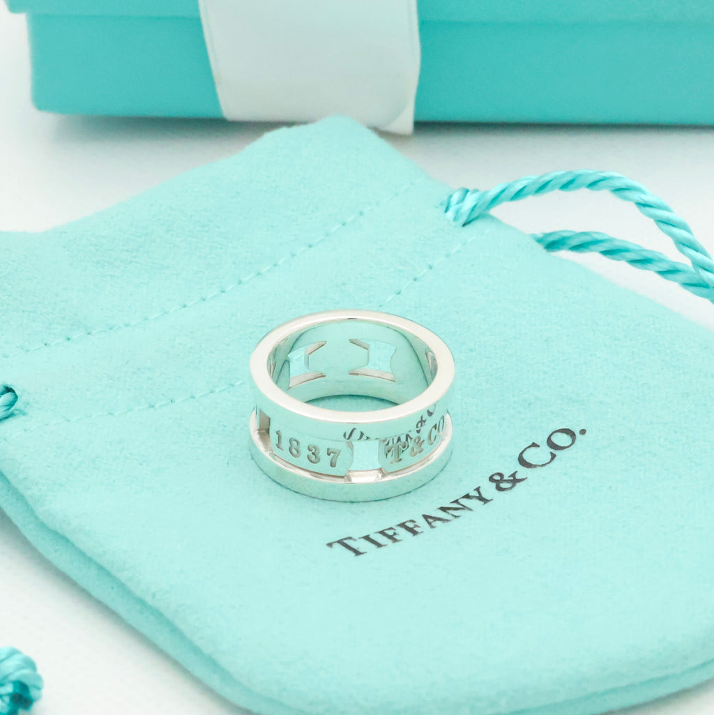 TIFFANY&Co. 1837 エレメント ワイド リング 9.5 号 AG925