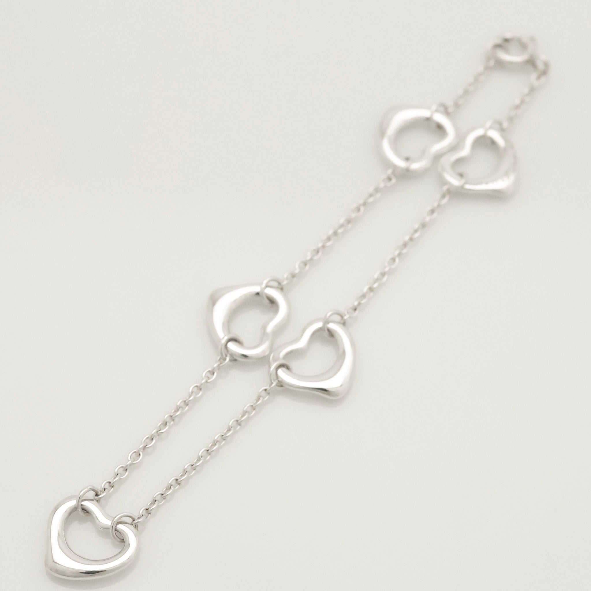 TIFFANY&Co. ファイブ トリプル オープンハート エルサペレッティ ブレスレット AG925