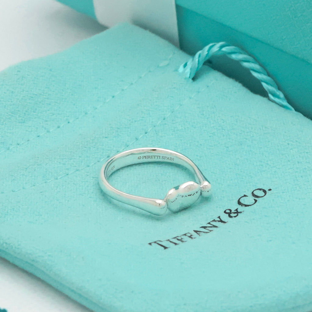 Tiffany & Co. Elsa Peretti Bean Ring Sterling Silver 925 