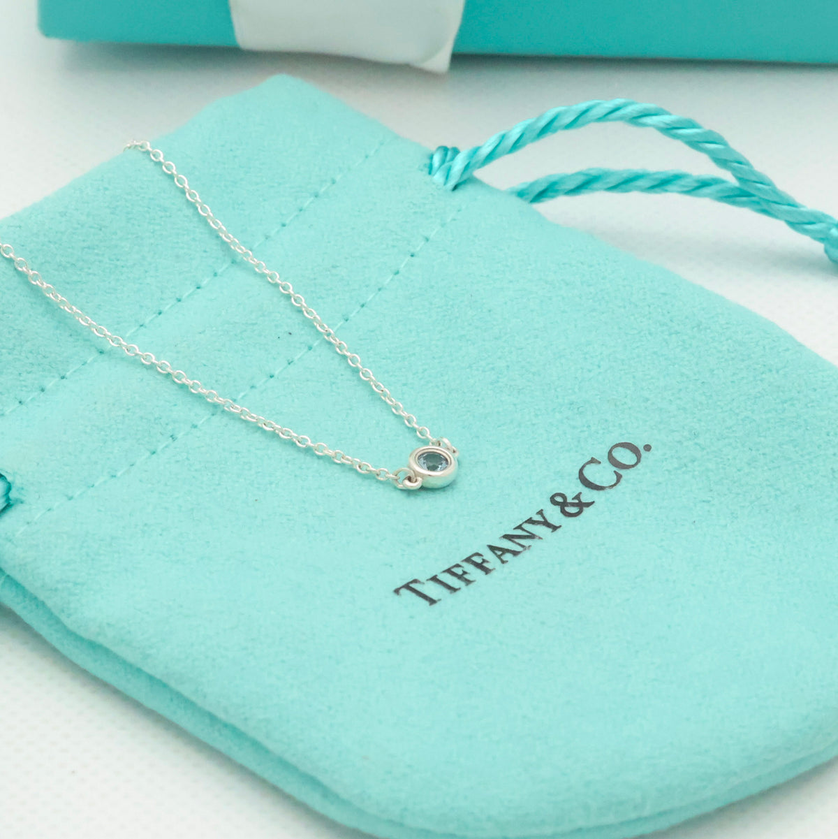 TIFFANY&Co. カラー バイザヤード アクアマリン サファイア エルサペレッティ ブレスレット AG925