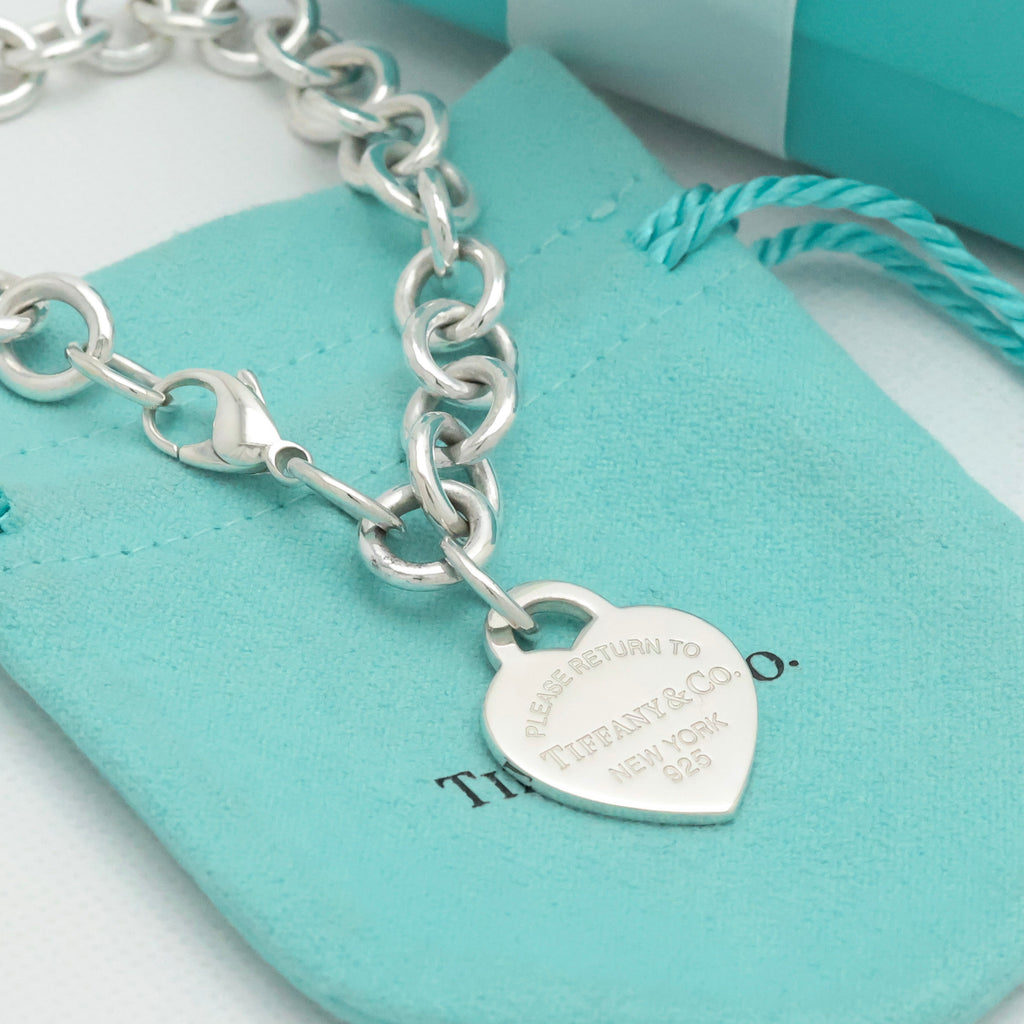 TIFFANY&Co. リターントゥ ティファニー ハート タグ チェーン ブレスレット AG925