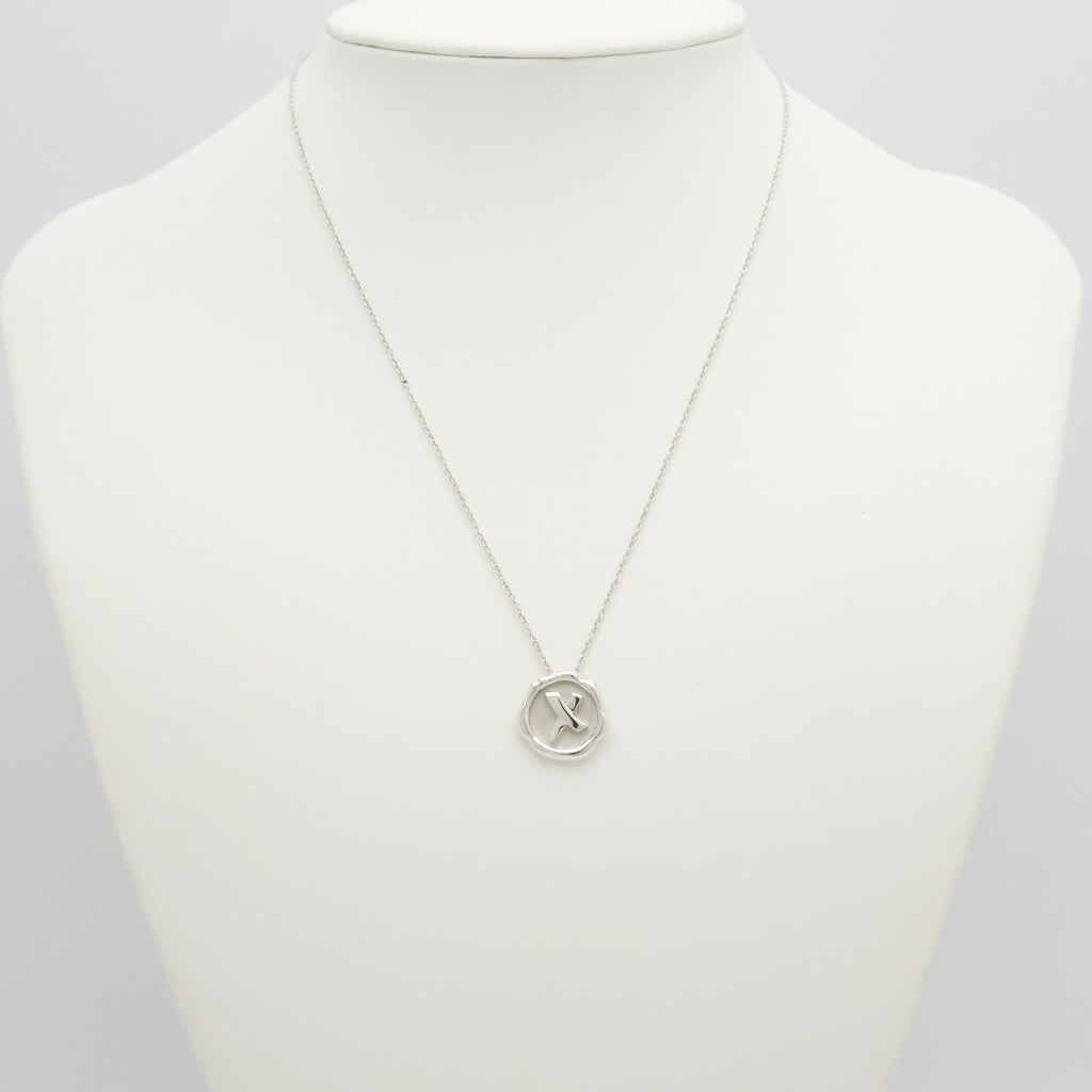 Tiffany & Co. Picasso Kiss X Sealing Stamp Necklace Sterling Silver 925
