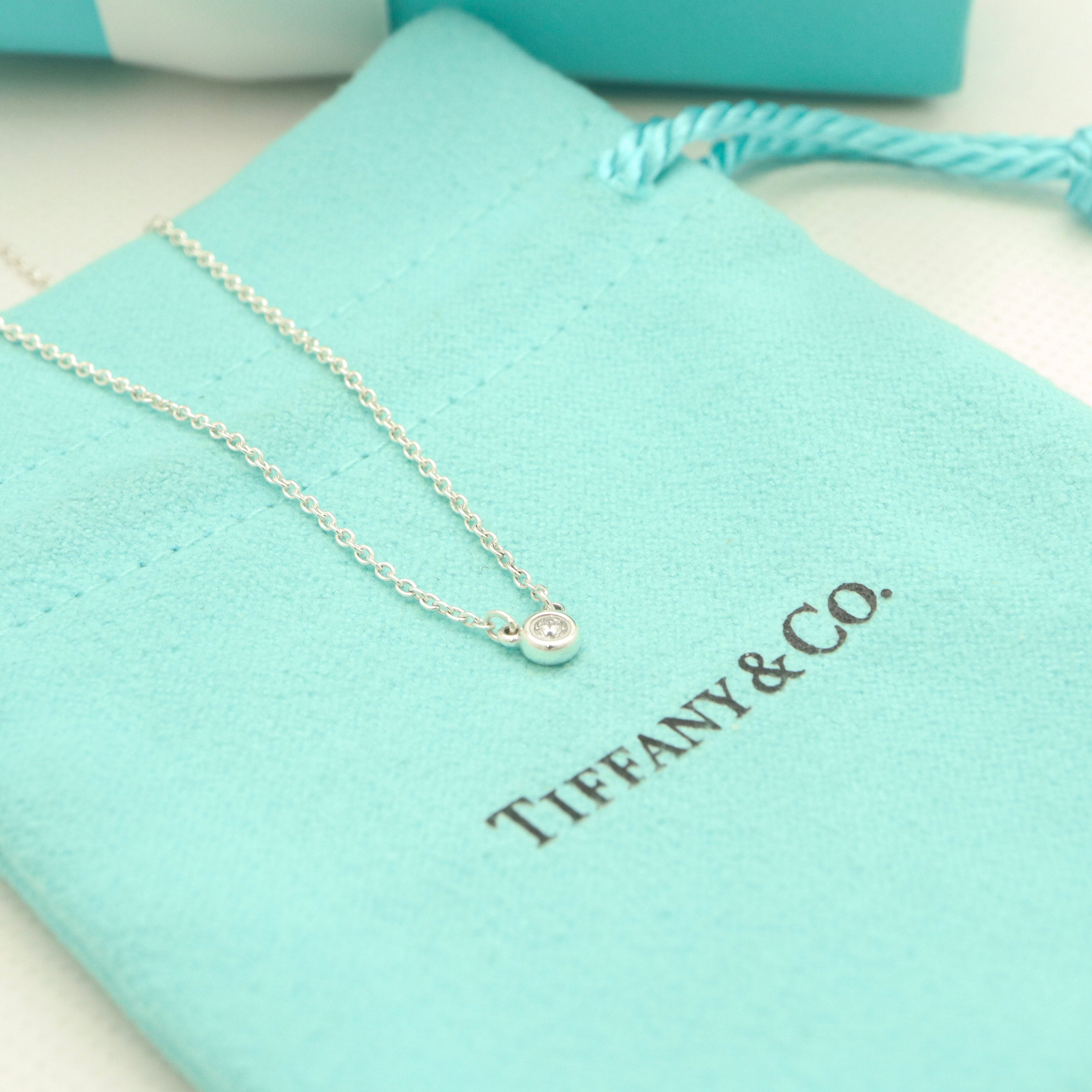 TIFFANY&Co.  バイザヤード ダイヤモンド 1P エルサペレッティ ネックレス AG925