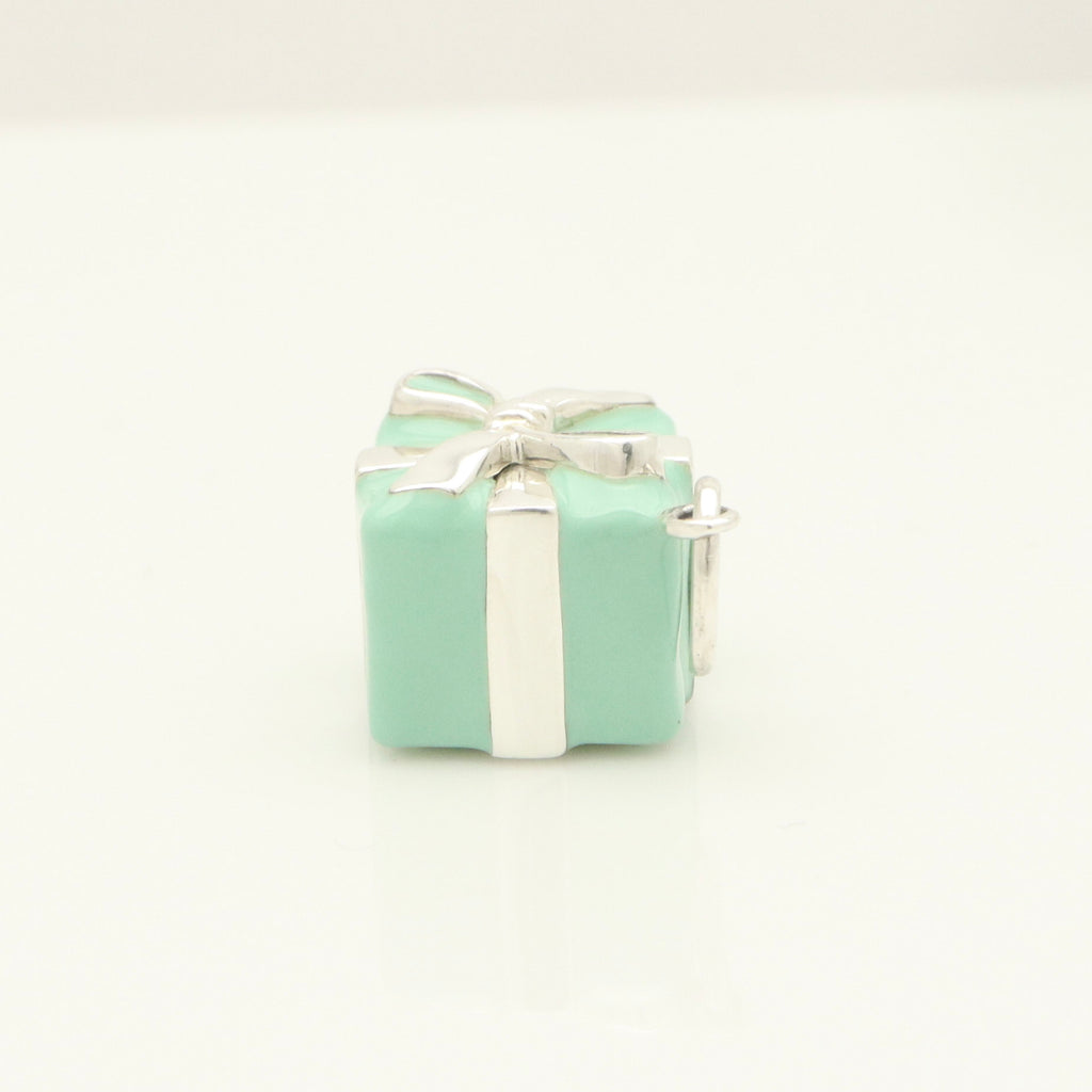TIFFANY&Co. ギフト ボックス ブルー エナメル チャーム AG925