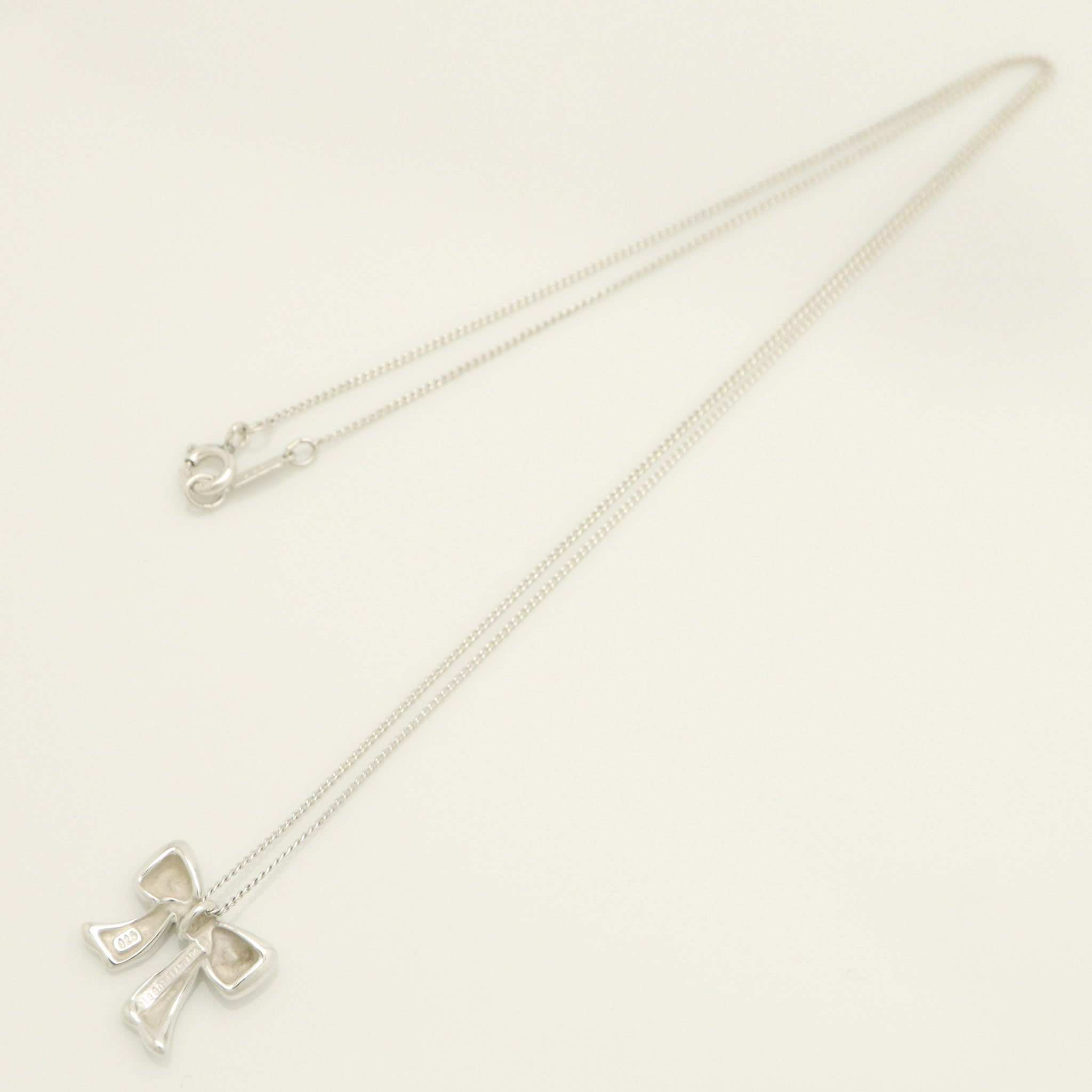 TIFFANY&Co. ミニ リボン ネックレス AG925