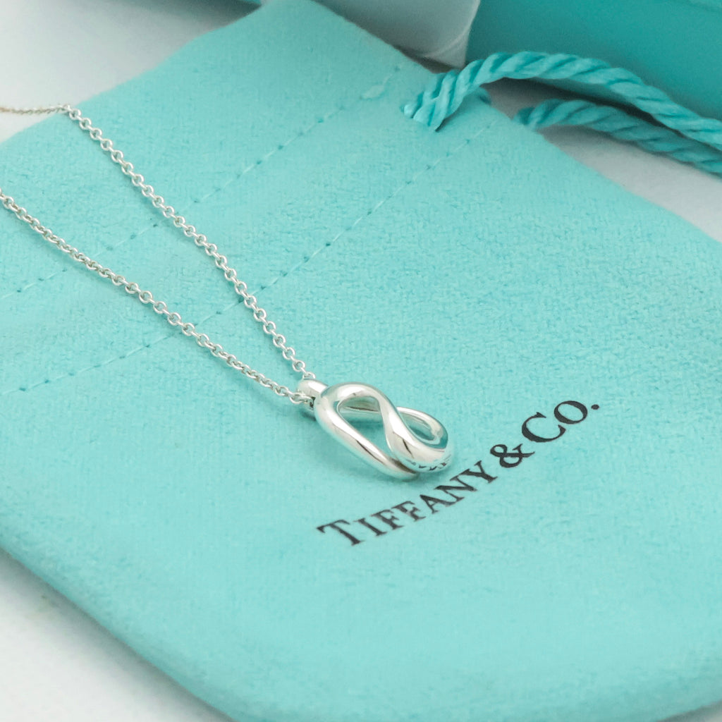 Tiffany & Co. Puff Heart Pendant Necklace Sterling Silver 925