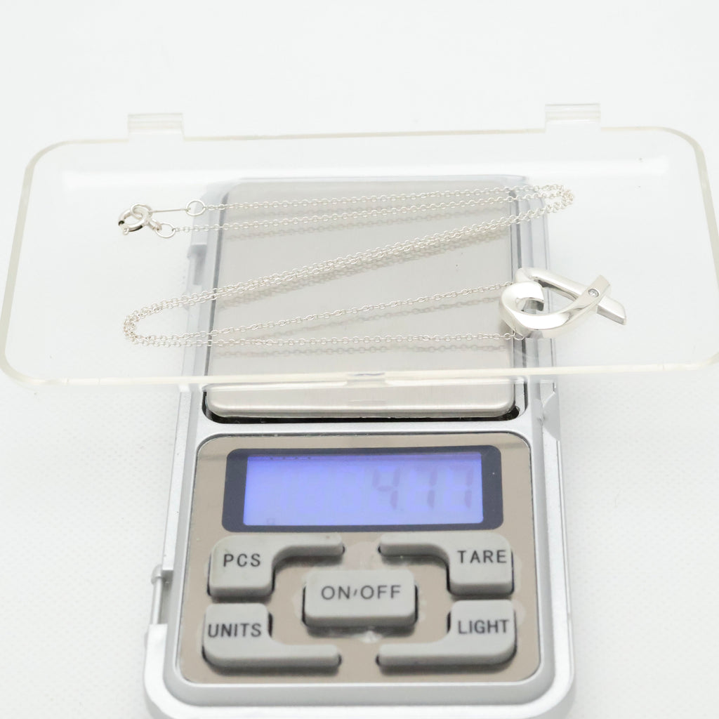 TIFFANY&Co. ミディアム ラビング ハート 1P ダイヤモンド パロマピカソ ネックレス AG925