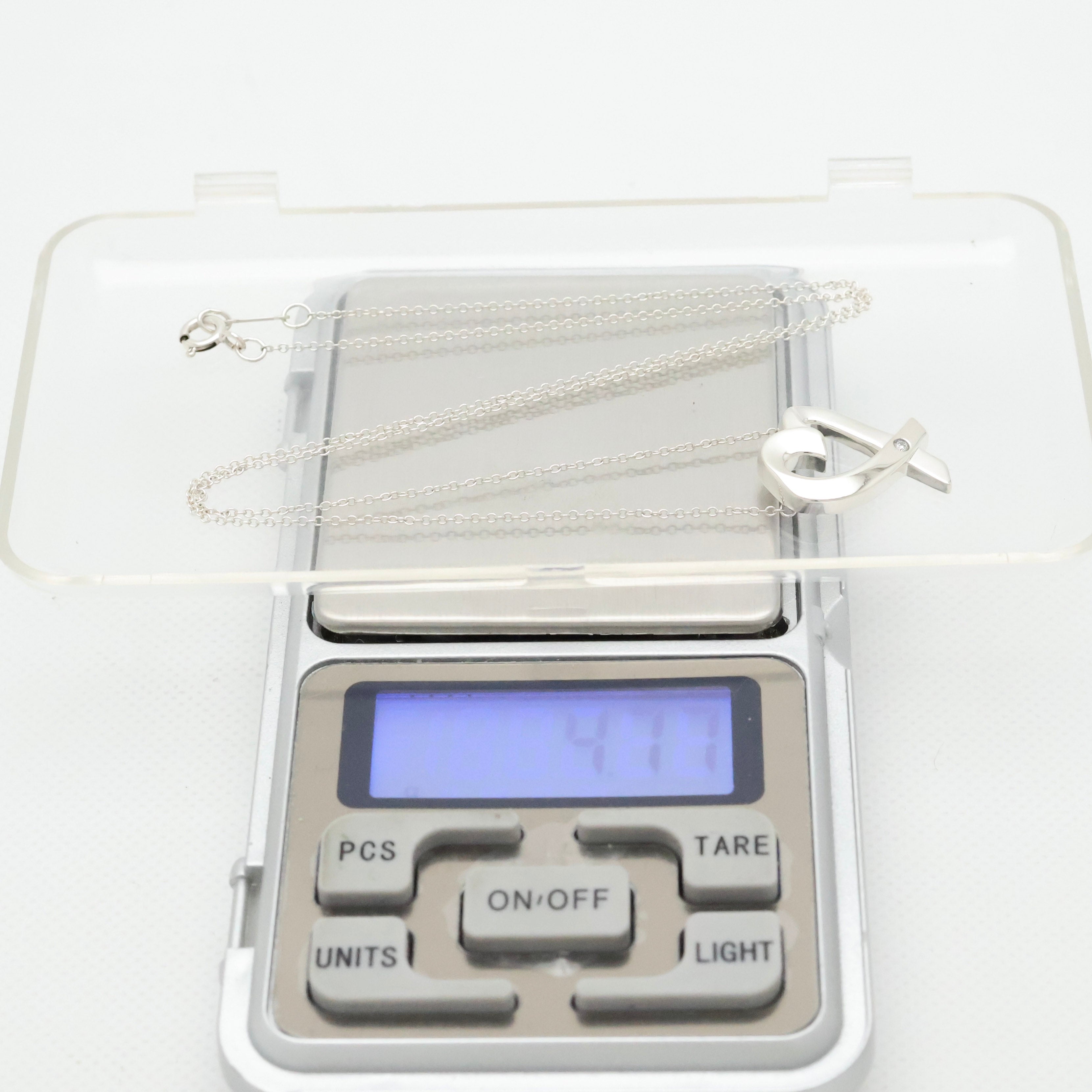 TIFFANY&Co. ミディアム ラビング ハート 1P ダイヤモンド パロマピカソ ネックレス AG925