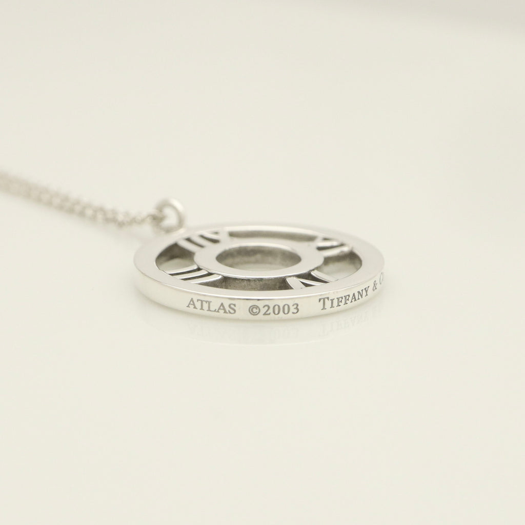  Tiffany & Co. Atlas Open Circle Necklace Sterling Silver 925