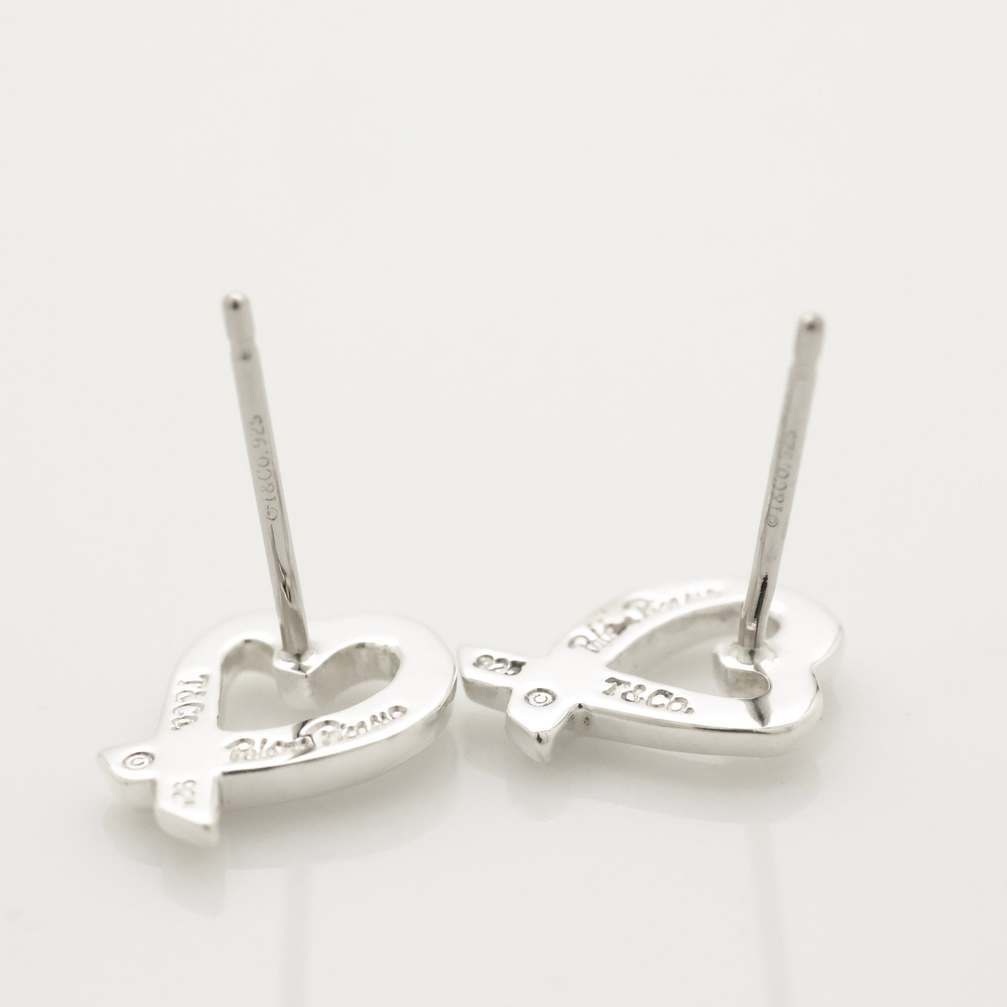 TIFFANY&Co. ラビングハート パロマピカソ スタッド ピアス AG925