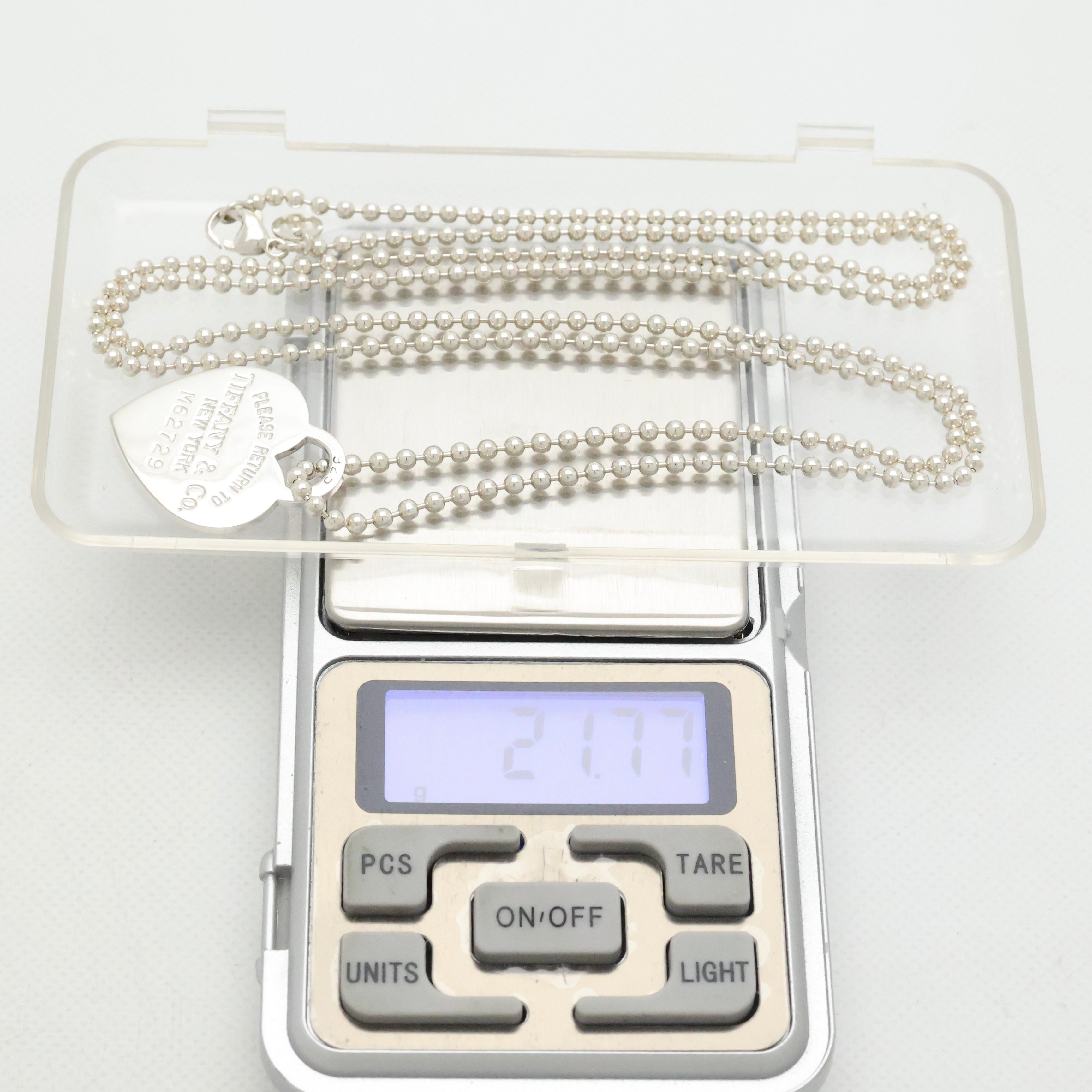 TIFFANY&Co. リターントゥ ティファニー ハート タグ ボール チェーン ネックレス AG925