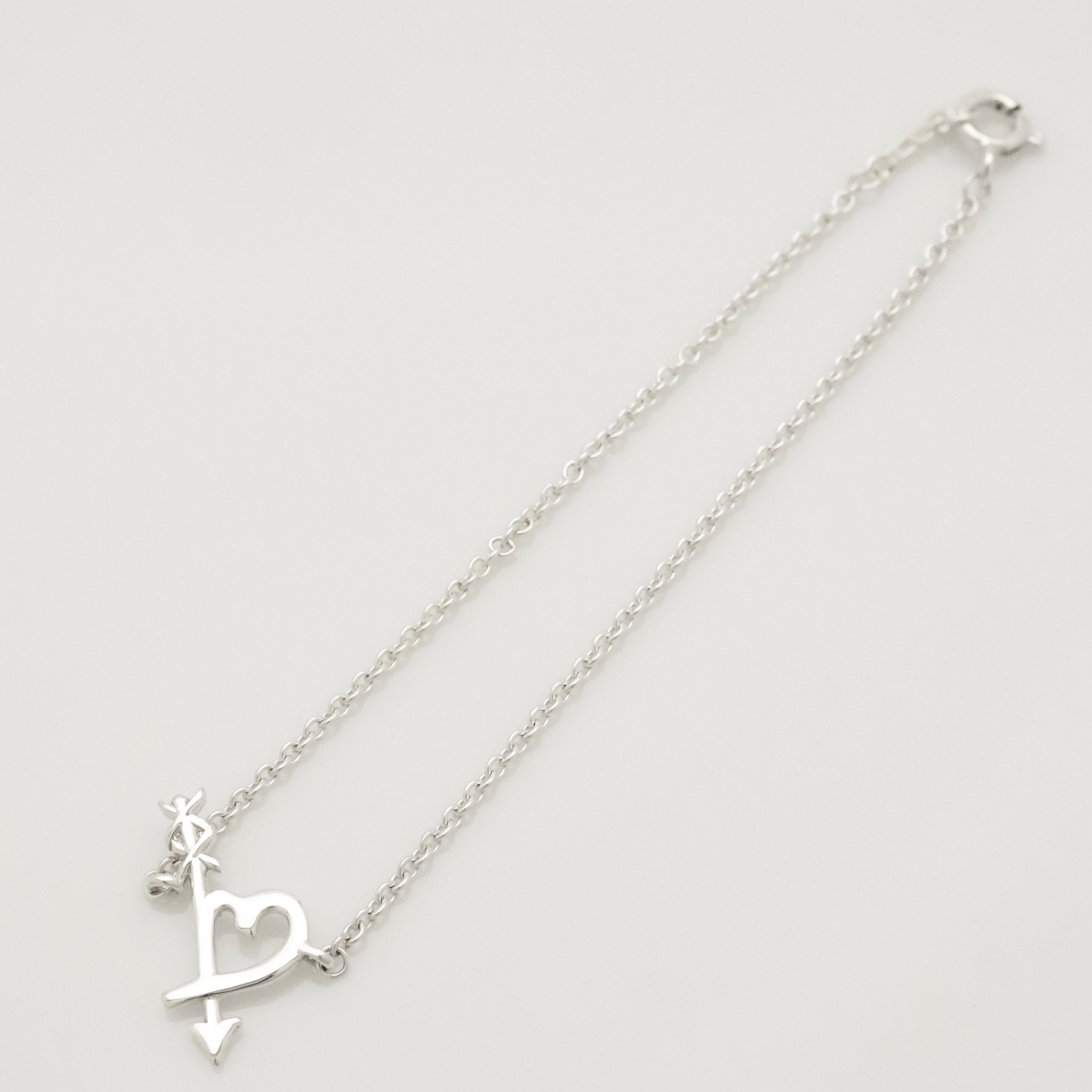 Tiffany & Co. Loving Heart Arrow Bracelet Sterling Silver 925