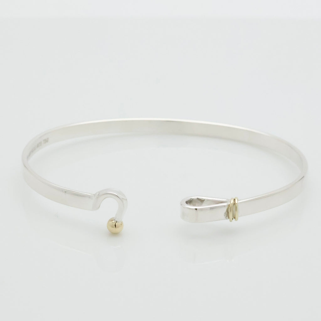 TIFFANY&Co. フック ＆ アイ バングル ブレスレット AG925 AU750