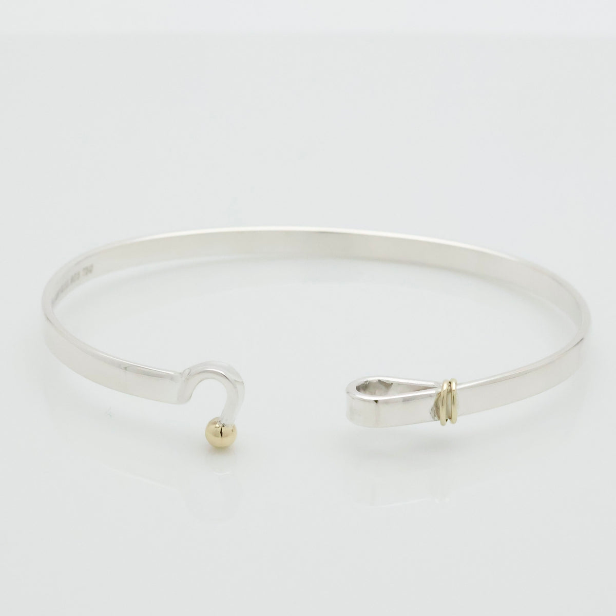 TIFFANY&Co. フック ＆ アイ バングル ブレスレット AG925 AU750