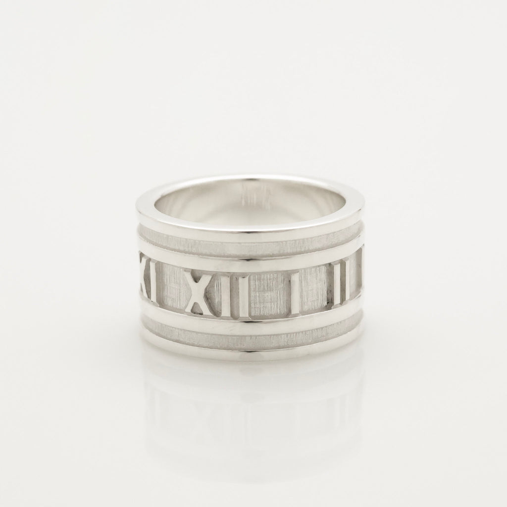 Tiffany & Co. Atlas Wide Ring Size 5 Sterling Silver 925
