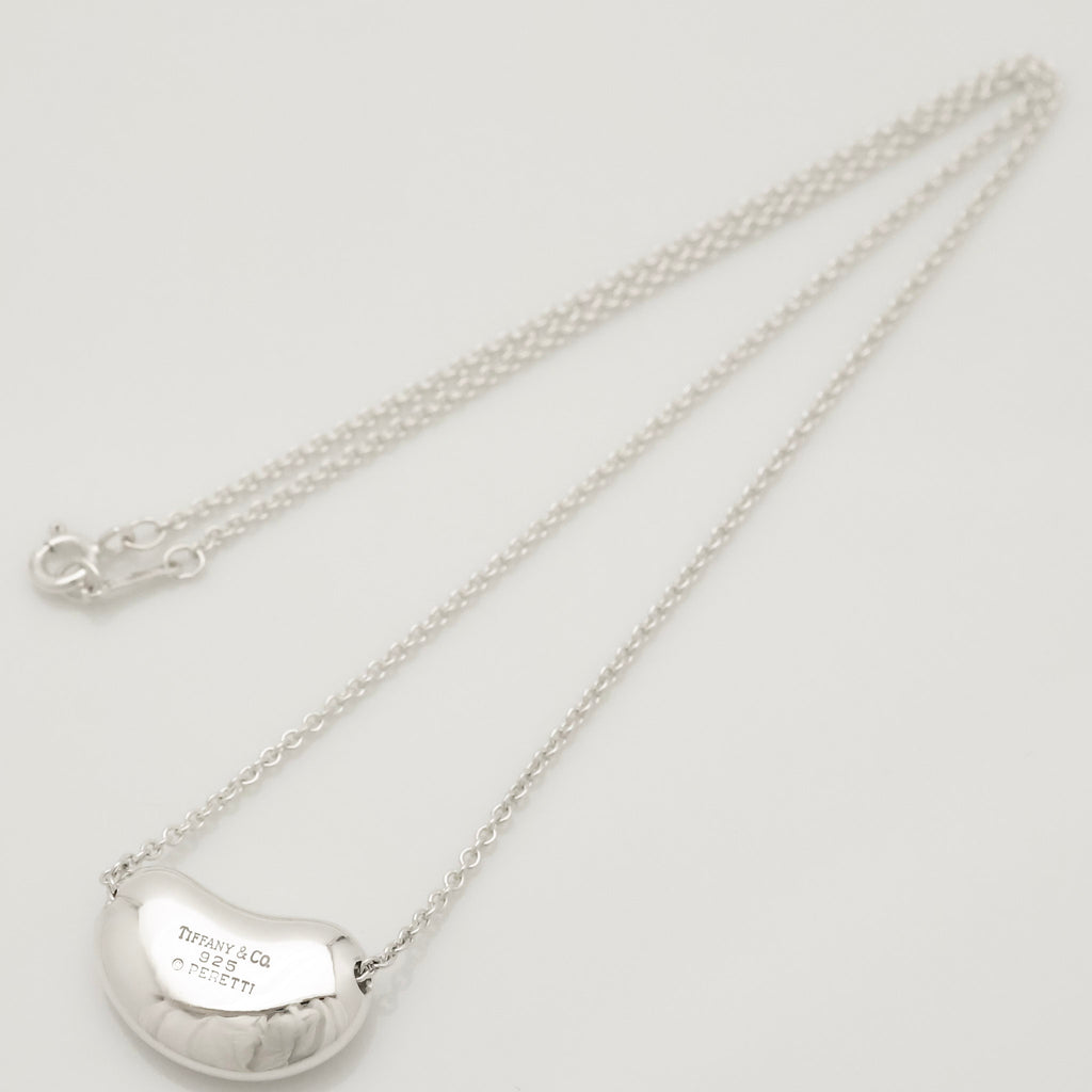  Tiffany & Co. Peretti Large Bean Necklace Sterling Silver 925 