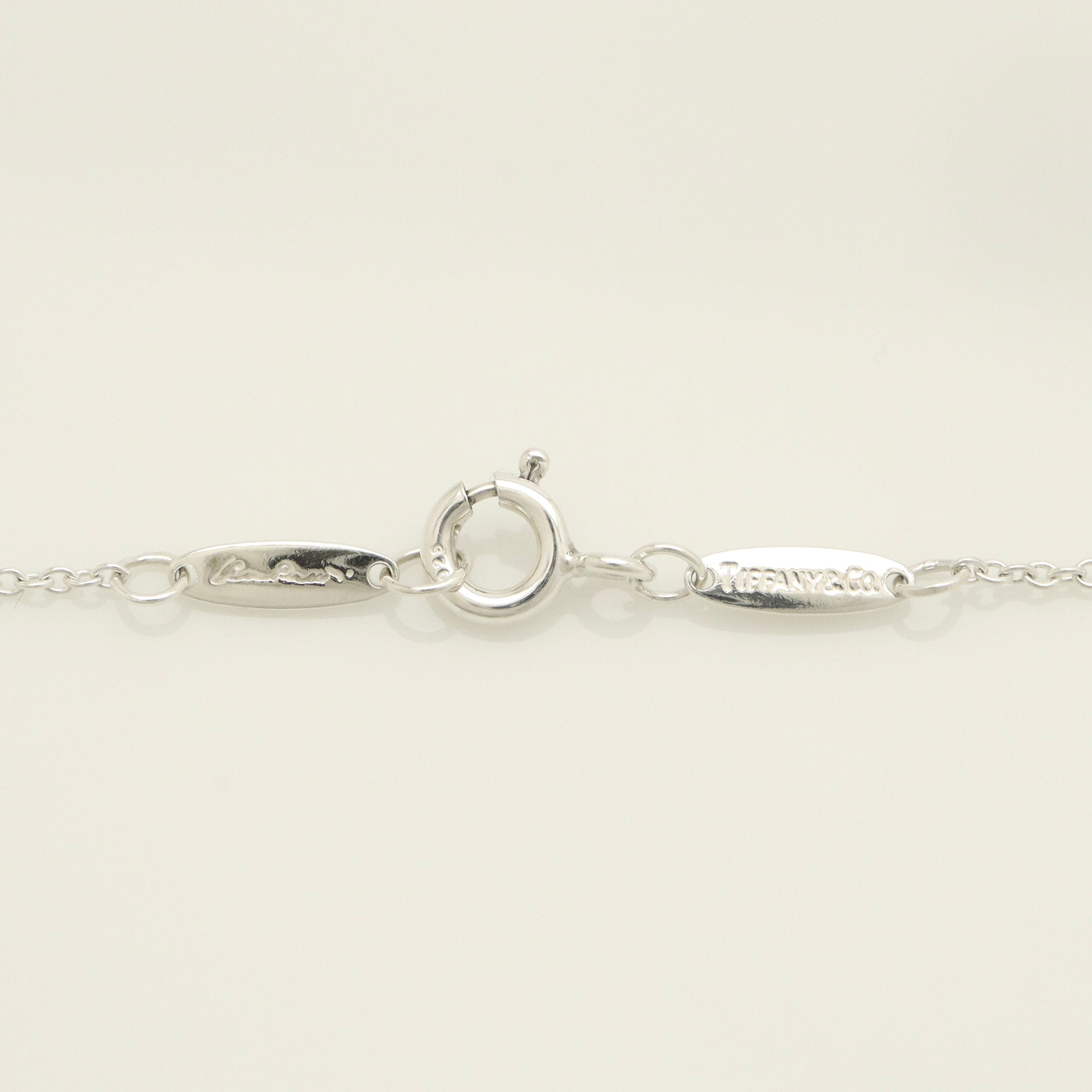  Tiffany & Co. Open Teardrop Necklace Pendant Sterling Silver 925 