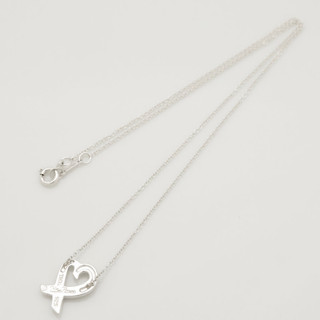 TIFFANY&Co. ラビング ハート ピンク サファイア パロマピカソ ネックレス AG925