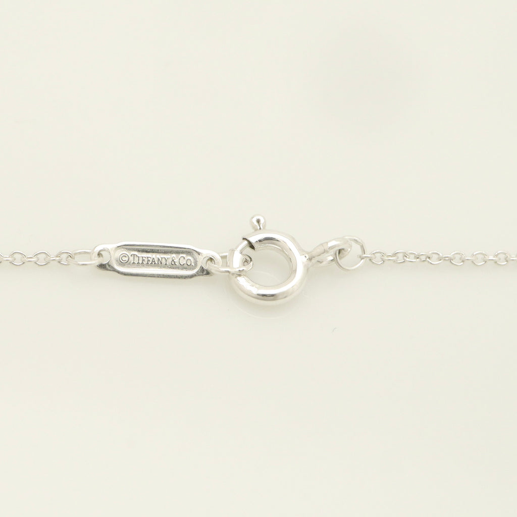Tiffany & Co. Notes New York Large Wavy Round Circle Necklace Sterling Silver 925