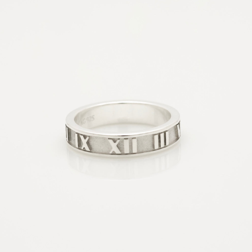 Tiffany & Co. Atlas Ring Size US 5.25 Sterling Silver 925