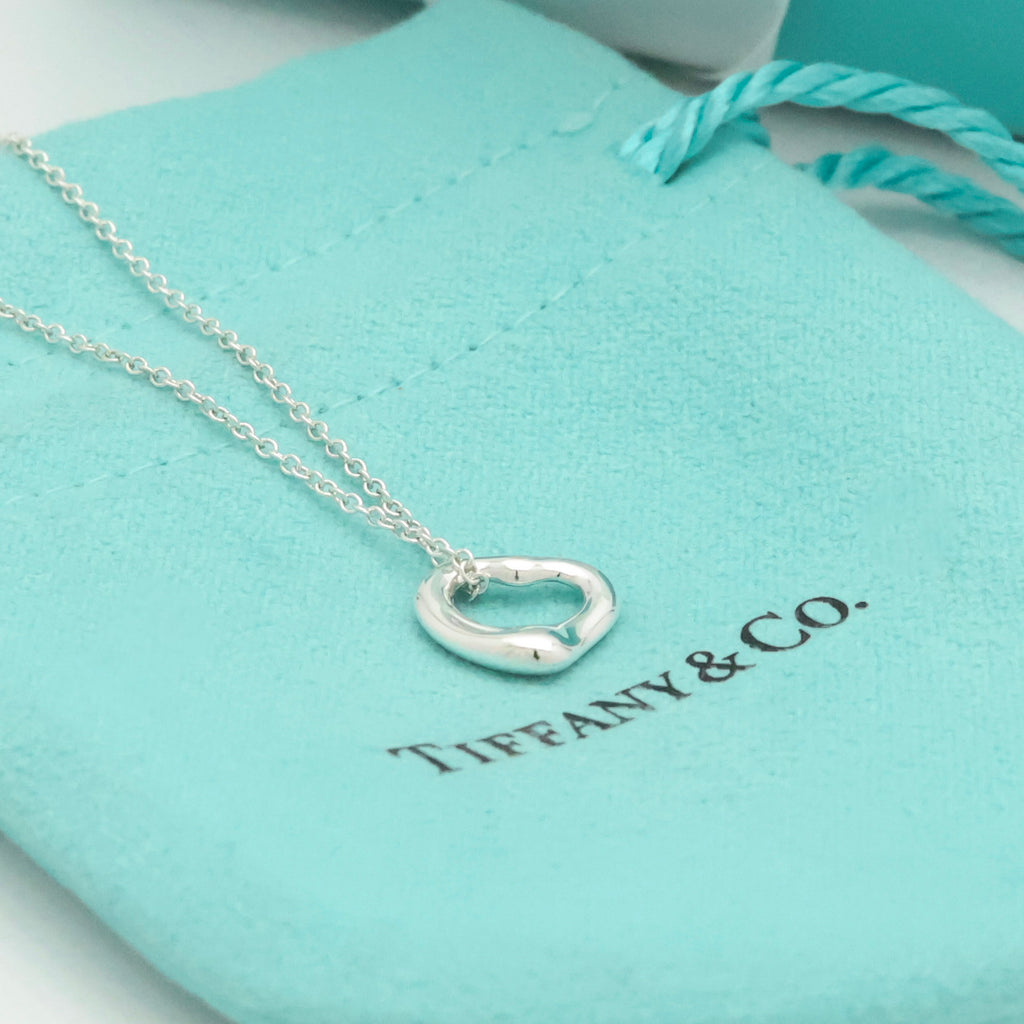 TIFFANY&Co. オープンハート 11mm エルサペレッティ ネックレス AG925