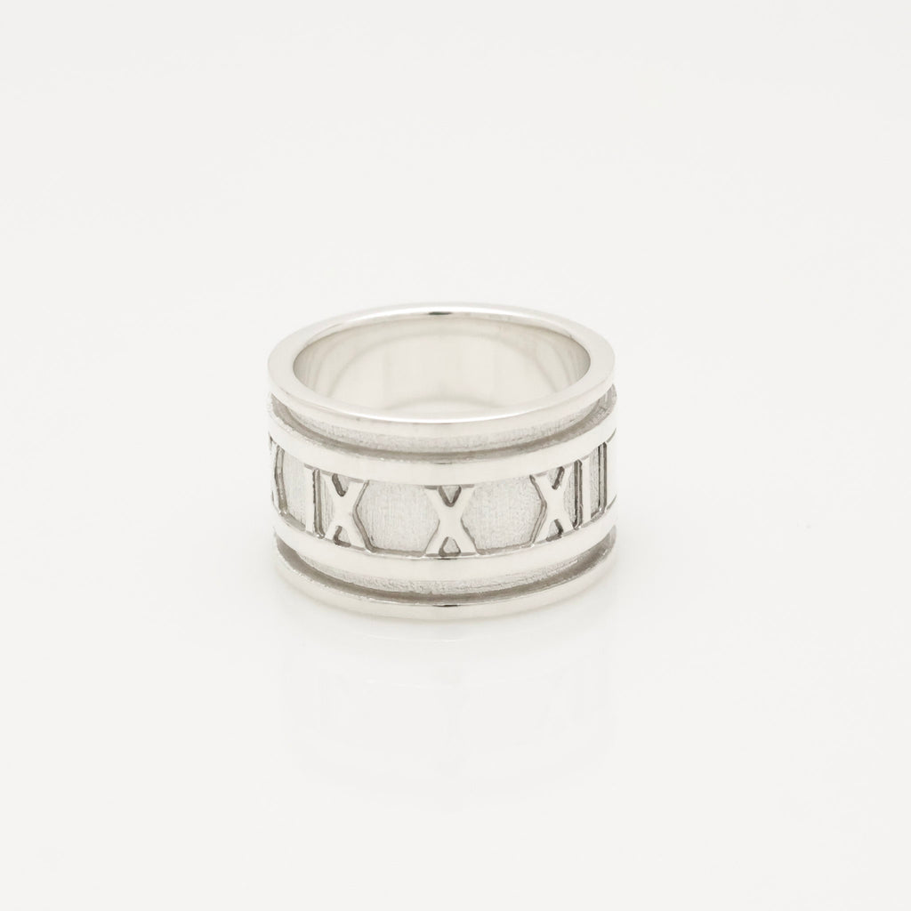 Tiffany & Co. Atlas Wide Ring Size 4.5- 5 Sterling Silver 925