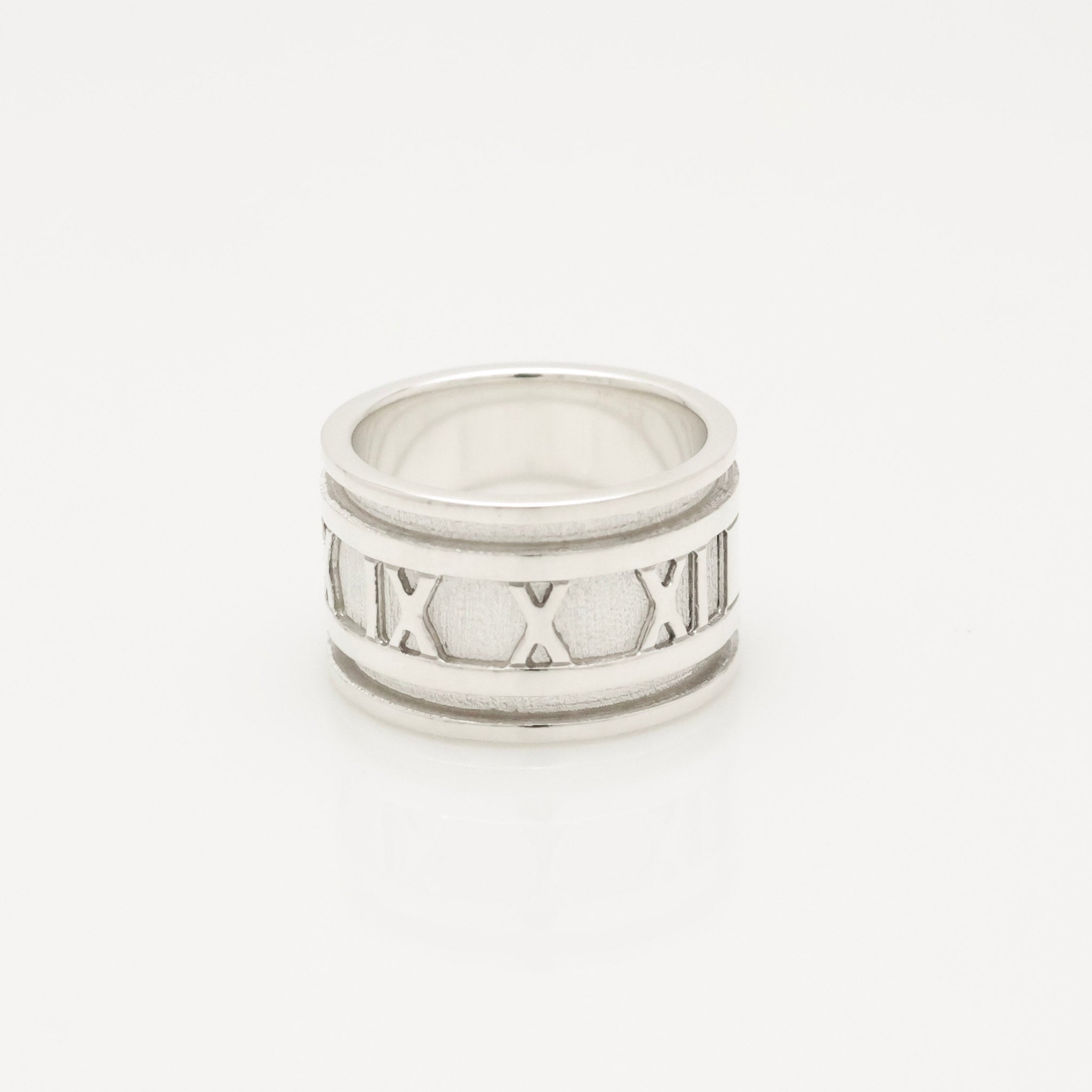 Tiffany & Co. Atlas Wide Ring Size 4.5- 5 Sterling Silver 925