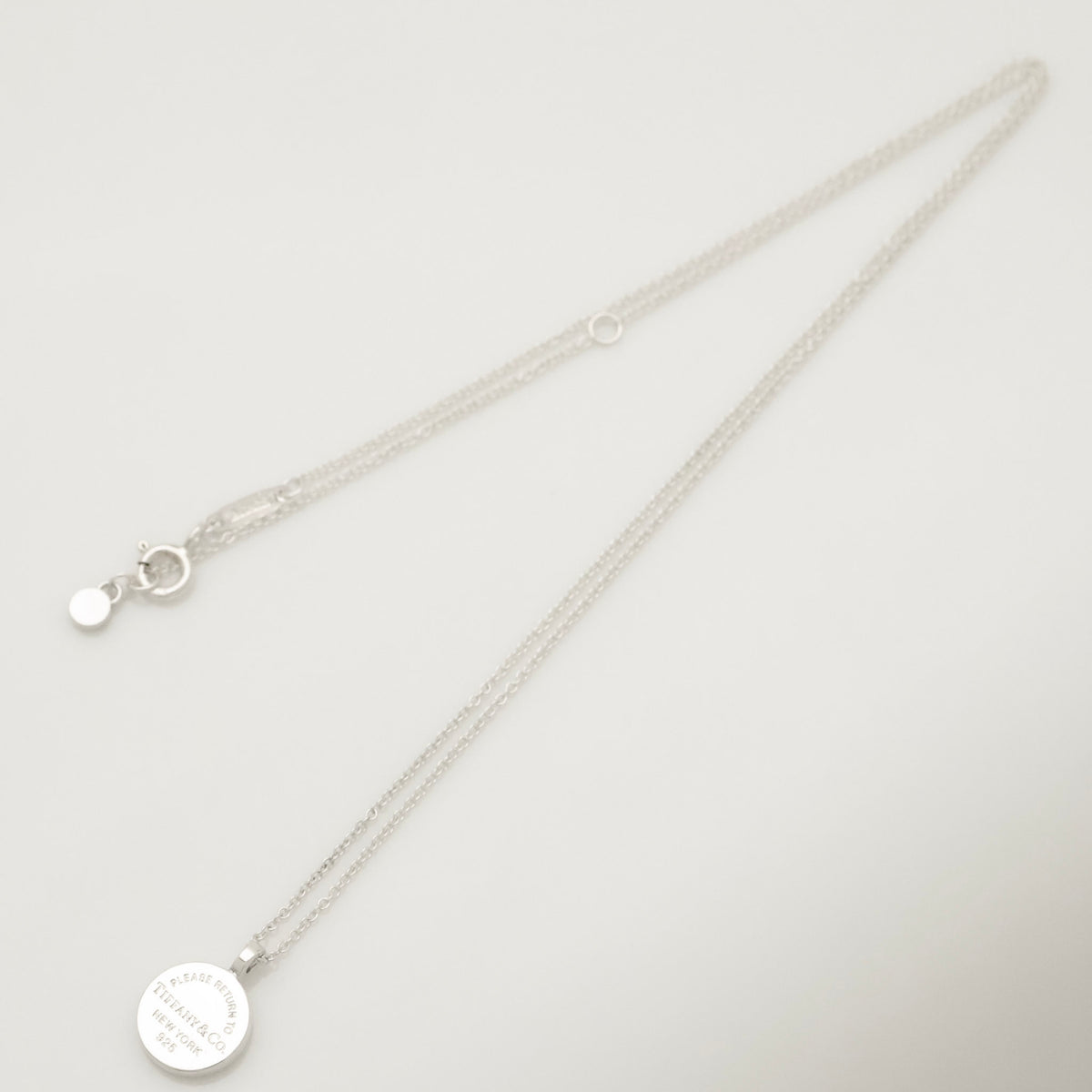 Tiffany & Co. Return to Round Necklace Sterling Silver 925 