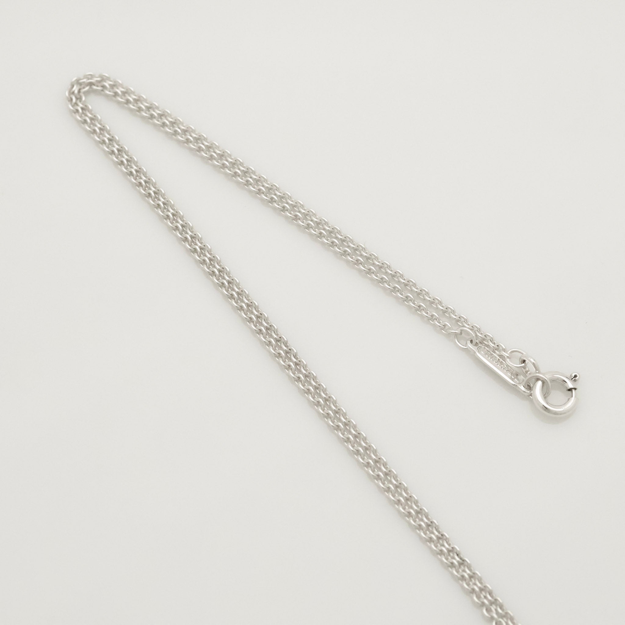  Tiffany & Co. Atlas Cube Necklace Pendant  Sterling Silver  925 