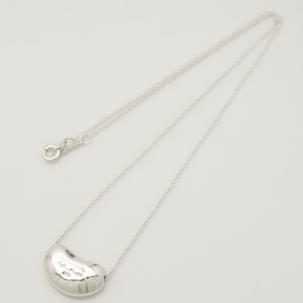  Tiffany & Co. Peretti Large  Bean Necklace  Sterling Silver 925 