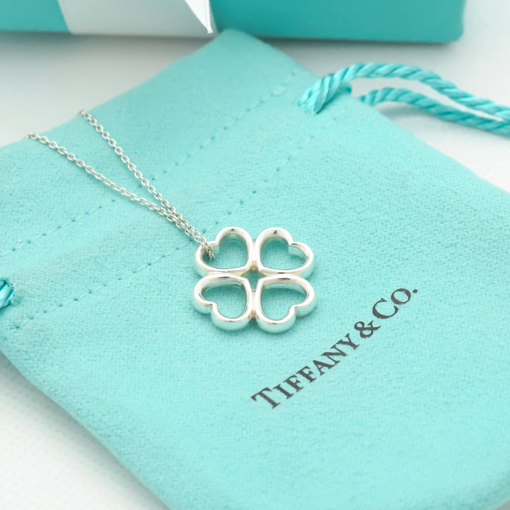 TIFFANY&Co. クローバー ハート ネックレス AG925