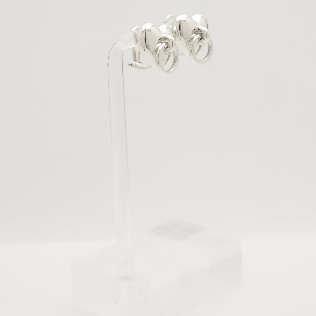 Tiffany & Co. Heart Door Knocker Earrings  Sterling Silver 925